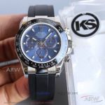 KS Factory Rolex Oyster Perpetual Cosmograph Daytona Blue Dial Rubber Band 40 MM 7750 Automatic Watch